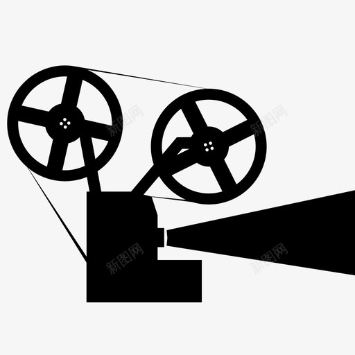 放映机旧电影电影摄影机电影卷图标svg_新图网 https://ixintu.com 放映机 旧电影 电影卷 电影摄影机