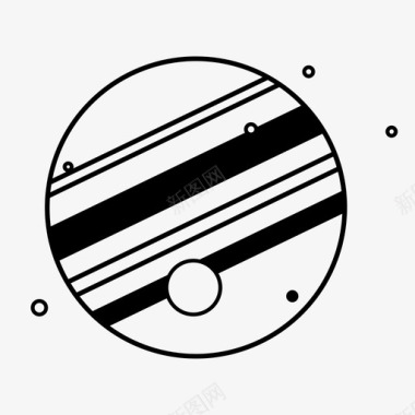 木星天文学行星图标图标