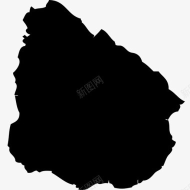 乌拉圭国家地理地图南美洲图标图标