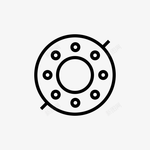 卡钳刹车汽车配件图标svg_新图网 https://ixintu.com 刹车 卡钳 汽车配件 盘式制动器