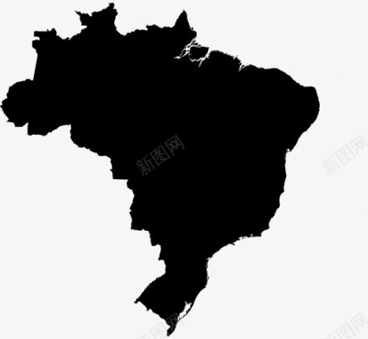 巴西目的地地理位置图标图标