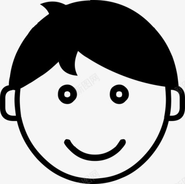 男孩孩子快乐图标图标