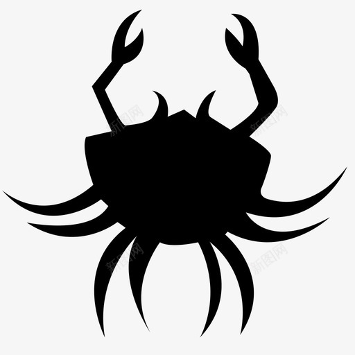 巨蟹螃蟹星座图标svg_新图网 https://ixintu.com 巨蟹 星座 螃蟹 黄道十二宫
