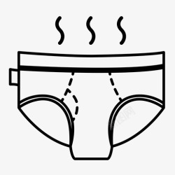 反人类内穿内裤有异味有洗衣图标高清图片