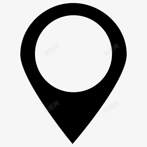 地图标记地理定位gpssvg_新图网 https://ixintu.com gps pin 地图标记 地点 地理定位 导航