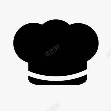 厨师食物帽子厨房菜单图标图标