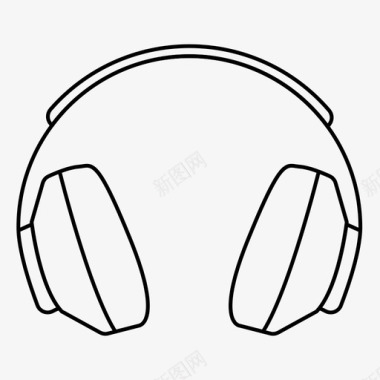 耳机音频节拍图标图标