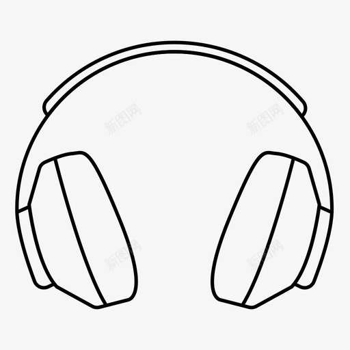 耳机音频节拍图标svg_新图网 https://ixintu.com 噪音消除 声音 收听 歌曲 耳机 节拍 音乐 音频