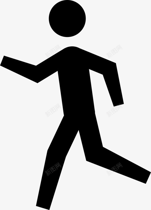 跑步运动员逃跑图标svg_新图网 https://ixintu.com 人 跑步 跑道 运动 运动员 逃跑 锻炼