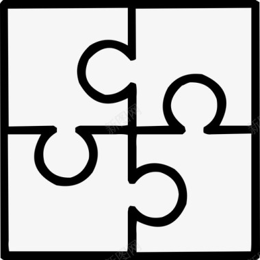 拼图棋盘游戏连接图标图标