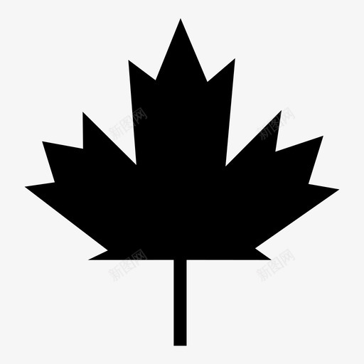 叶加拿大枫叶图标svg_新图网 https://ixintu.com 加拿大 叶 枫叶 树 自然