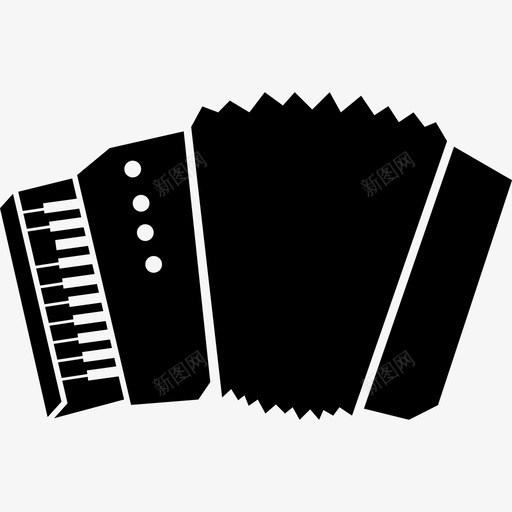 手风琴轮廓与白色细节音乐音乐和声音2图标svg_新图网 https://ixintu.com 手风琴轮廓与白色细节 音乐 音乐和声音2