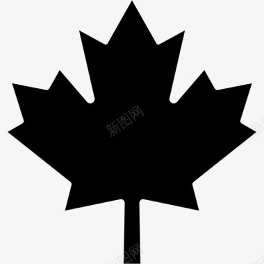 枫叶加拿大自然图标图标