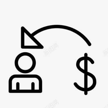 汇款美元美元符号图标图标