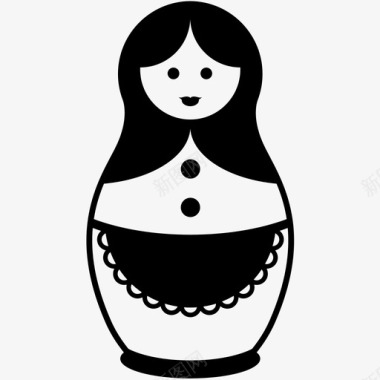 俄罗斯娃娃小雕像奶妈图标图标