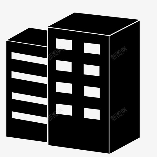 建筑商业商业地产图标svg_新图网 https://ixintu.com 商业 商业地产 建筑 摩天大楼