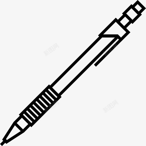 铅笔绘图机械铅笔图标svg_新图网 https://ixintu.com 书写 倾斜 机械铅笔 绘图 铅笔