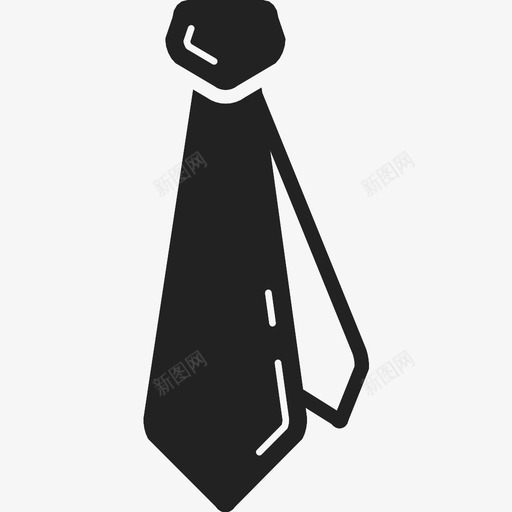 领带服装黑色领带图标svg_新图网 https://ixintu.com 办公室 商务 工人 服装 正式 领带 风格 黑色领带