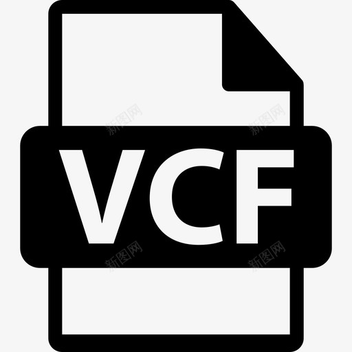 VCF文件符号接口文件格式文本图标svg_新图网 https://ixintu.com VCF文件符号 接口 文件格式文本