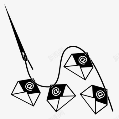 电子邮件线程会话线程电子邮件字符串图标图标