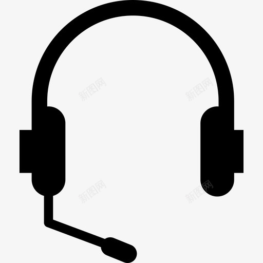 耳机声音音乐麦克风听图标svg_新图网 https://ixintu.com 听 声音 客户服务 耳朵 耳机 音乐 音频 麦克风