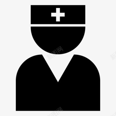 医生十字架帽子图标图标