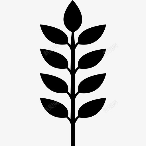 植物环境花园图标svg_新图网 https://ixintu.com 叶子 植物 环境 生长 花园 药草