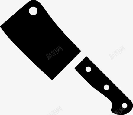 切肉刀刀片厨师图标图标