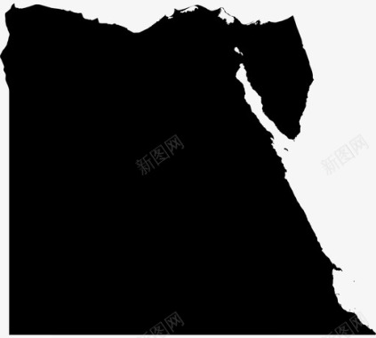 埃及国家地理位置图标图标