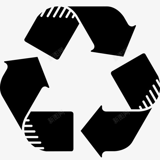 回收生态友好生态图标svg_新图网 https://ixintu.com 再利用 可持续 回收 循环 标志 生态 生态友好