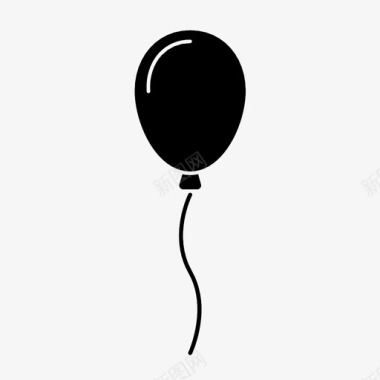气球庆祝氦气图标图标