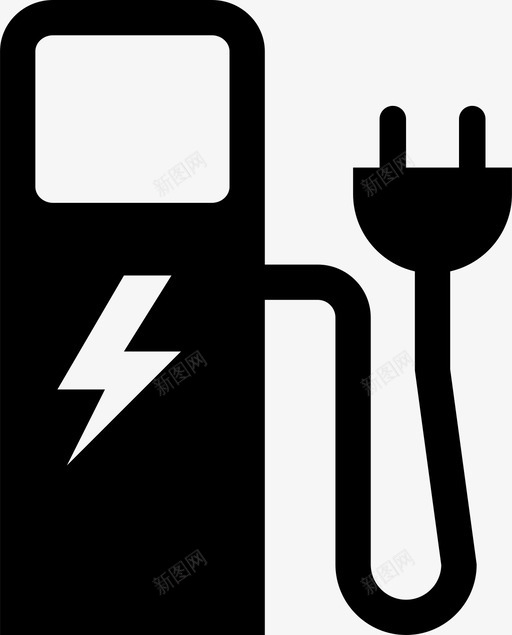 充电站汽车电力能源环境图标svg_新图网 https://ixintu.com led灯 充电站 加油站 汽车 燃气 环境 电力 能效 能源