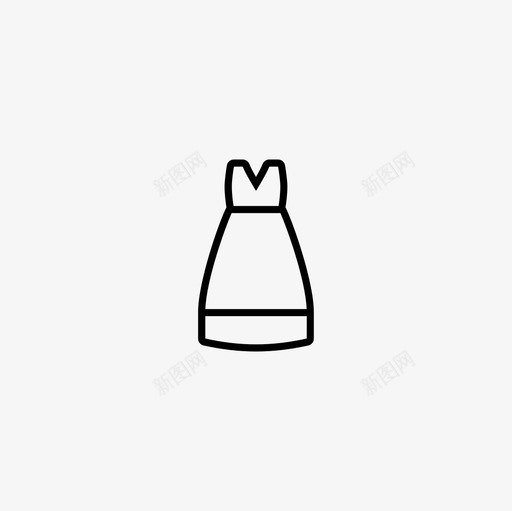 服装优雅时尚图标svg_新图网 https://ixintu.com 优雅 女性 时尚 服装 正式 长裙 风格