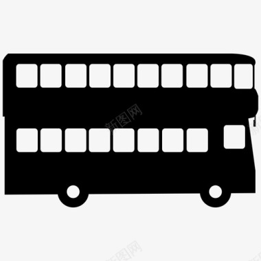 双层巴士汽车伦敦图标图标