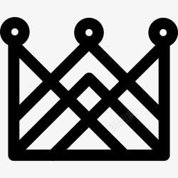 皇室图案皇冠上刻有皇室圆点和皇冠图案图标高清图片