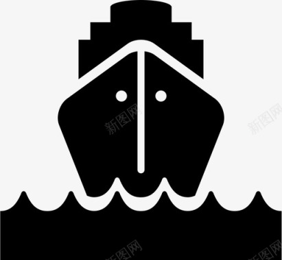 船运输海洋物流人道主义图标图标