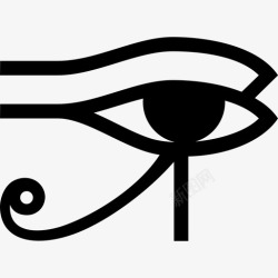 健康文字荷鲁斯之眼埃及健康图标高清图片