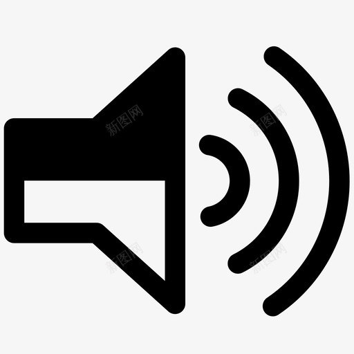 扬声器高端音乐图标svg_新图网 https://ixintu.com 声波 声音 声音图像 扬声器 音乐 音量 高端 高音