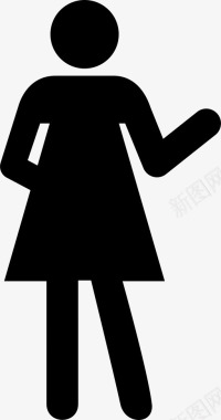 女人问候人图标图标