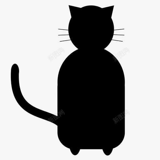 猫动物坏运气图标svg_新图网 https://ixintu.com 动物 坏运气 宠物 小猫 猫 黑猫