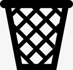 现代垃圾桶垃圾桶容器垃圾回收现代象形图图标高清图片