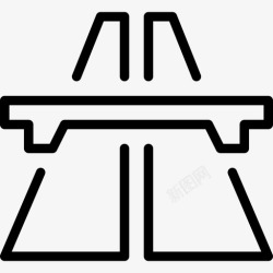 高速公路立交桥公路交通街道图标高清图片