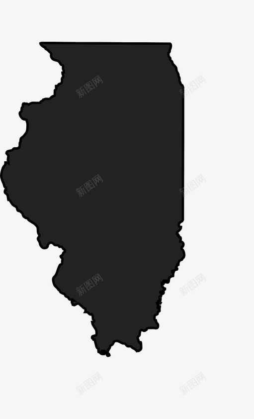 伊利诺伊芝加哥玉米图标svg_新图网 https://ixintu.com 伊利诺伊 地图 州 玉米 芝加哥