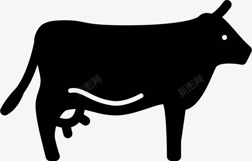 牛动物牛肉图标svg_新图网 https://ixintu.com 农场 动物 奶制品 牛 牛奶 牛肉 牛角