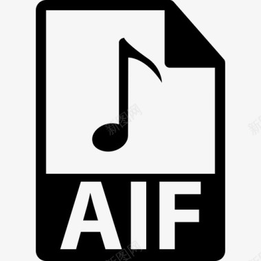 AIF文件格式界面文件格式图标图标