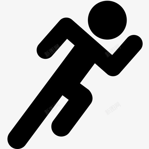 跑步运动员锻炼图标svg_新图网 https://ixintu.com 人 短跑 跑步 运动 运动员 锻炼