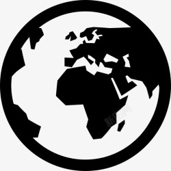 东半球地球非洲东半球图标高清图片