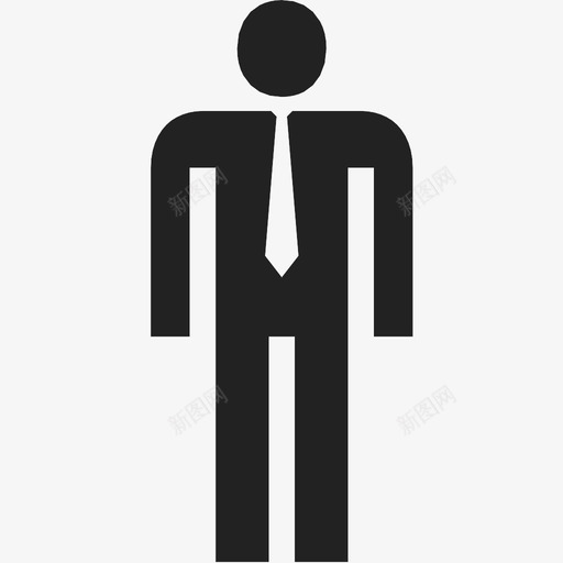 男士商务企业图标svg_新图网 https://ixintu.com 个人 企业 商务 男人vip 男士 男性 西装 象形图 贵宾 领带