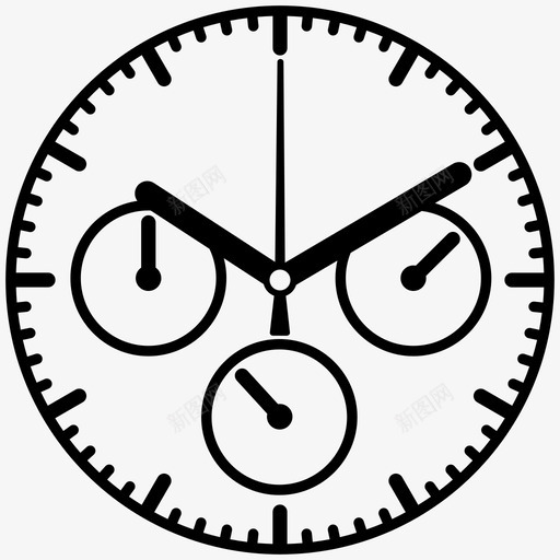 手表日历计时器图标svg_新图网 https://ixintu.com 手表 日历 时钟 时间 表盘 计时器