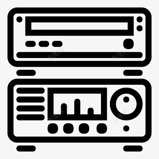 音响系统音箱电子图标svg_新图网 https://ixintu.com 电子 立体声 音乐 音响系统 音箱